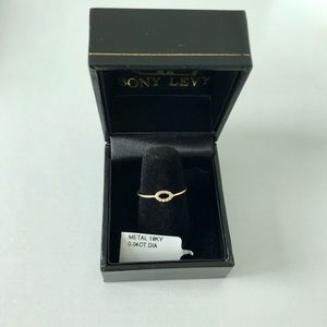 0.4 carat diamond 18k solid gold ring Bony Levy.